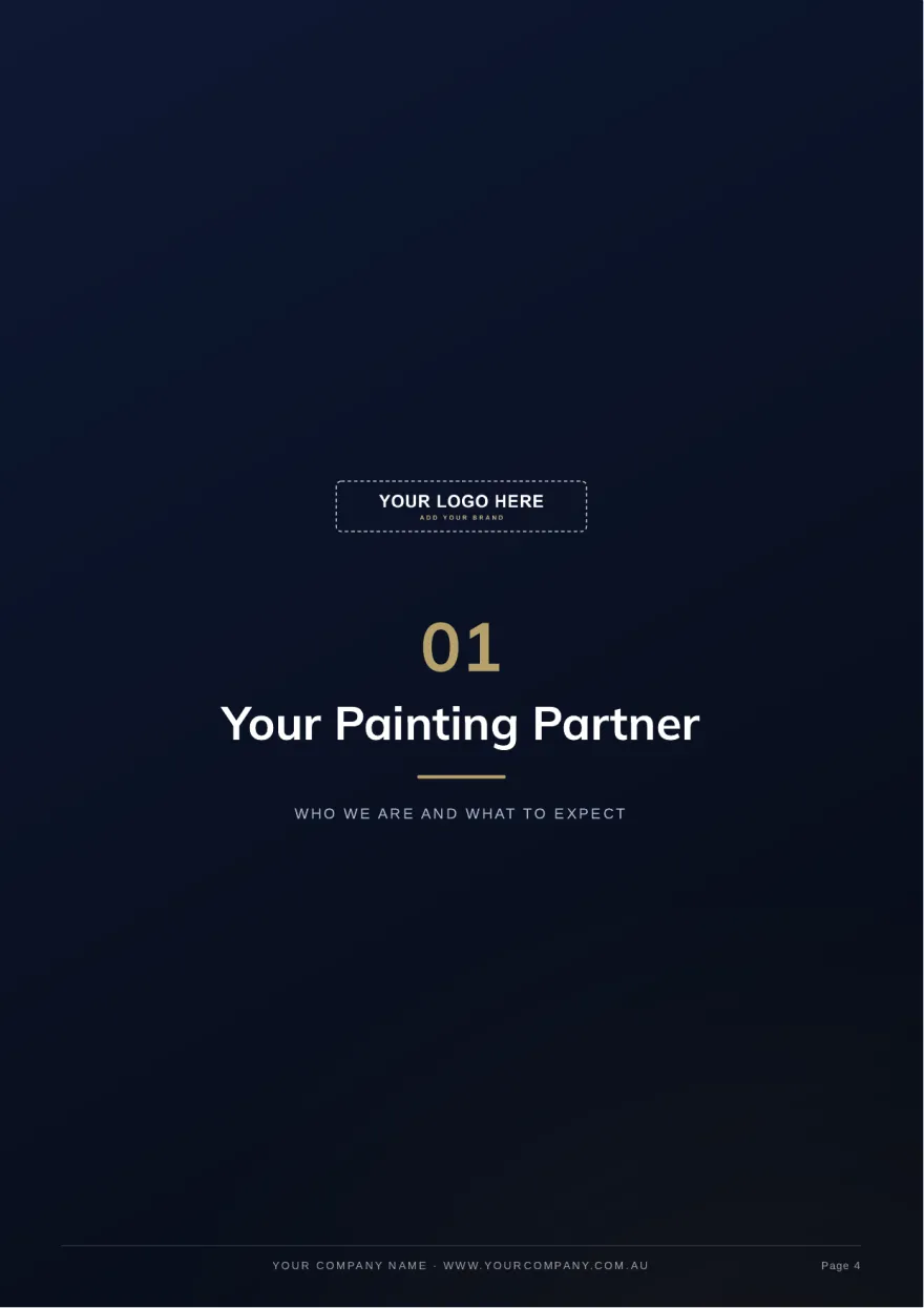 Page 4: Section 01: your painting partner