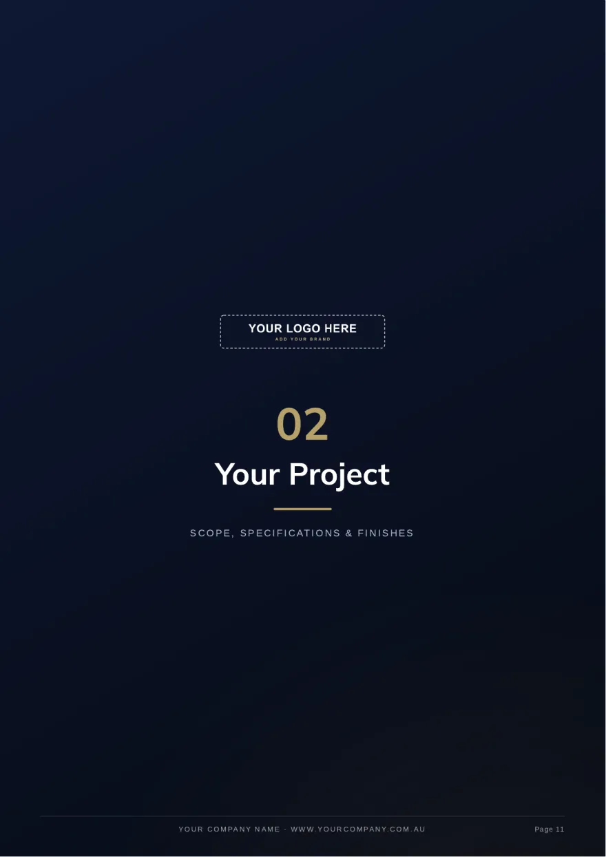 Page 11: Section 02: your project